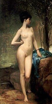 Chloe 1875 Nu Jules Joseph Lefebvre Peinture à l'huile